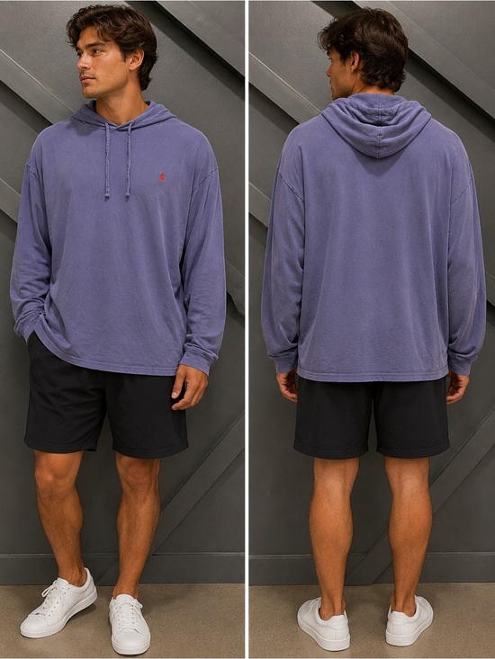 Polo Ralph Lauren Other - Polo by Ralph Lauren Men's Light Navy Blue Hoodie with Red Polo Logo